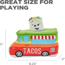 Outward Hound Squeakin' Fox Hide A Puzzle Plush Replacement Dog Toys - 3 Pack - MàuI - Xem 5