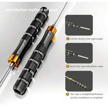 2025 New Thickened Adjustable Speed Jump Rope, Featuring Anti- Design And Screw-Free Self-Locking Mechanism - Extra Long 59.06 Inches (Approx. 150cm), Adult Jump Rope, Men's Jump Rope, Women's Jump Rope, Thickened Men's Jump Rope - Multicolor - View 5