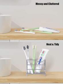 浴室牙刷架，牙膏牙刷架，浴室收纳整理架，可放置牙膏、洗面奶、梳子。 - 彩色 - 查看 5