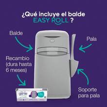Litter Genie Bote Easy Roll Incluye 1 Recambio de Larga duración Que Puede durar hasta 6 Meses una Pala y un Soporte para Pala - como en la foto - Ver 2