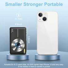 4K 1080P Compact Digital Camera, 44MP, 16X Optical Zoom, With 32GB SD Card & Lanyard, Suitable For Beginners, Black