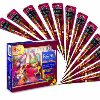 フェスティバルや特別な機会のための天然ヘナタトゥーペースト クリエイティブな複雑なボディアート ブラウンカラーのタトゥーコーンクリーム