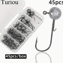 10pcs/25pcs High Carbon Steel Barbed Fishing Hooks, Uncoated Round Ball Pointed Hooks Suitable For Freshwater And Saltwater Fishing, Bass, Trout, Carp - Multicolor - View 11