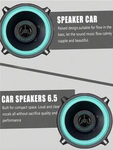 这些4/5/6.5英寸汽车扬声器，拥有100W功率输出和双路高保真同轴设计，在整个频率范围内（包括高、中、低频）均能提供卓越的性能。它们是升级或更换汽车门扬声器的理想之选，可显著提升您的车内音乐聆听体验。