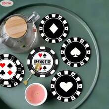 Lot de 6 sous-verres en bois à motif unique, design plat 2D, adaptés aux tasses à café – Idéaux pour les bars, les réunions de famille, les cafés, les bureaux et diverses occasions ; cadeau de pendaison de crémaillère, accessoire indispensable pour les cafés, accessoire de bar, design artistique, sous-verres à la mode, bois fait main, structure durable, sous-verres pour boissons, sous-verres, amateurs de café, employés de bureau, 1 lot de 6, 300 lots de 1800 pièces - Multicolore - Voir 4