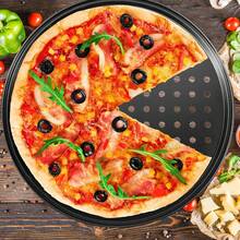 3-Piece Carbon Steel Pizza Pan Set (9"+11"+12") - Non-Stick & Vented For Home Baking | North America - Black - View 2