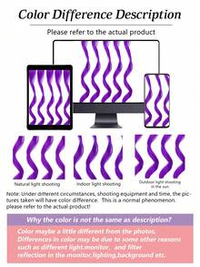 10pcs Set Purple ,Pink, Red, Sky Blue Clip In Synthetic Hair Extension Long Curl Heat-Resistant Hair Piece For Women Girls , Cosplay Party Holiday - Multicolor - View 8