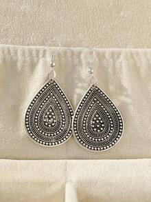1 Pair Light Luxury Vintage High-End Water Drop Earrings - Earring - View 3