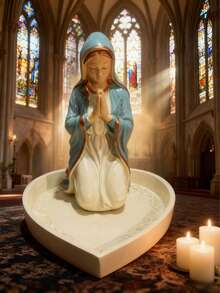 圣母玛利亚念珠架，念珠收纳架，天主教家居装饰，优雅圣母玛利亚祈祷念珠盒，宗教礼品，天主教礼品，适用于卧室、客厅、办公桌装饰 - 彩色 - 查看 12