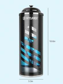 1094毫升/37盎司大容量亚克力防碎UV印刷美发沙龙消毒杯 - 黑色 - 查看 4