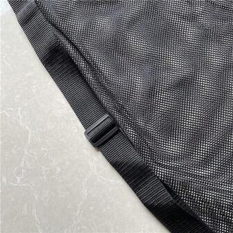 Sports Ball Bag Extra Large Drawstring Mesh Net Bag Sport Equipment Storage Bag Team Work Ball Bags With Adjust...