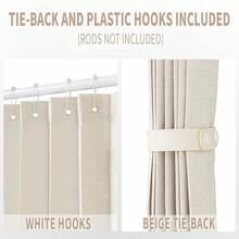 Closet Curtains, Accordion Style Door Curtains For Doorways, Pleated Folding Doors Curtain For Closet And Room Divider, 1 Panel, W39 X L78, Beige{Inchsize_nameinch:Inch39\InchWx78\InchL(Packof1)Inch,Inchcolor_nameinch:InchBeigeinch} - Be - Xem 4