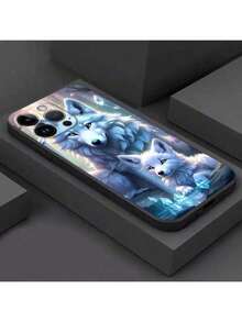 Phone Case For 16 15 Pro Max 14 Plus 13 12 11 11Pro 12Pro 13Pro 14Pro 15Pro 16Pro High Quality Silicone Protection Soft Shockproof Case Two Wolves - 彩色 - 查看 5