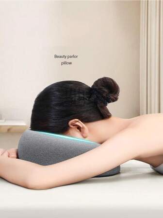 Massage Bed, Memory Foam Pillow, Pillow Massage, Face Down Pillow, Massage Pillow, Headrest Pillow, Prone Sleep, Face Cradle, Detachable Cover For Equipment, Salon, Home, Lunch Break, Festival Gift (Gray, Pink, Green)