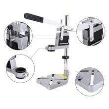 Drill Stand, Multifunction Carbon Steel Workbench Drill Press Clamp Adjustable Workstation Repair Clamp With Aluminum Base Industrial And Home Use