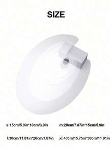 1pc/2pcs Transparent Acrylic Palette, For Watercolor, Oil Painting, Nail Art And Makeup, Non-Stick Easy To Clean Oval Artist Mixing Tray, Suitable For Acrylic And Oil Paint, Crafts, Back To School