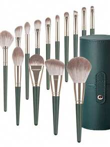 奢华化妆刷套装 - 超柔软蓬松刷毛，打造无瑕底妆、晕染妆容和精准眼妆 - 多色款式隨機 - 查看 4