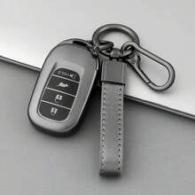 适用于2022-2023款思域、雅阁、CR-V、HR-V、Pilot的高品质TPU钥匙扣保护套 - 耐用汽车配件 - 鈦金灰 - 查看 5