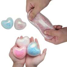 10PCS Valentines Stress Balls Bulk For Valentine Party Favors, Heart Squeeze Fidget Ball Toys For Adult, Valentine School Classroom Rewards Exchange Gift,Kids Toys, Boy Toys, Toys For Girl, Toys For Kids - Assorted Varieties - Multicolor - View 6