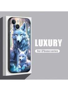 Phone Case For 16 15 Pro Max 14 Plus 13 12 11 11Pro 12Pro 13Pro 14Pro 15Pro 16Pro High Quality Silicone Protection Soft Shockproof Case Two Wolves - 彩色 - 查看 3