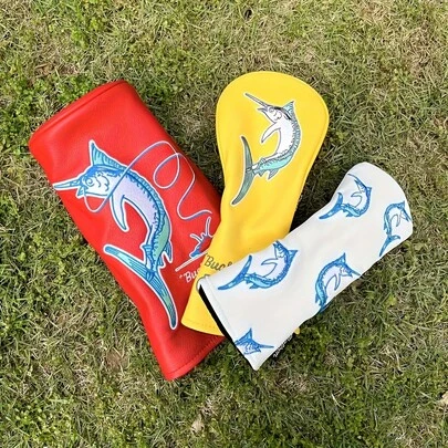 Golf Club Head Covers For Protection And Style Golf Head Cover 1 Wood 3/5 Wood UT Wood Cover Protective Cover Durable Design For All Club Types Essential Accessory For Golf Enthusiasts