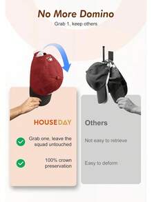 4/8/12/24pcs No Drill Wall Mounted Hat Hooks, Baseball Cap Racks, Hat Racks, Wall Decor, Home Storage, Home Decor, Space Saving Organizer, Bedroom Accessories, Bathroom Accessories, Practical Hooks - Multicolor - View 3