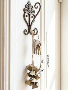 Sinos artesanais, sinos de bronze, enfeites de sino de vento, um cordão com 8 combinações, decoração para casa, sinos de vento que podem ser pendurados na porta de casa para decoração de casamentos, festas de fim de ano, decoração de Natal, decoração de quarto, decoração de Natal de inverno, decoração de Natal para casa, presentes de Natal, decoração natalina - Bronze - Ver 11