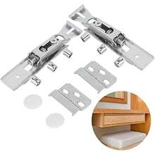 Soportes para Gabinetes de Cocina Suministros de Oficina Gabinete Riel de Suspensión Armario Peso Colgante Ajustable Herrajes para Muebles Traser 6 Perchas Ocultas para Gabinetes(default) - Multicolor - Ver 9