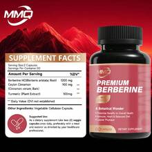 MMQ Complejo avanzado de berberina: salud digestiva, circulatoria y de la insulina | Energía y figura saludable | Mezcla botánica con canela y pimienta negra | Alta concentración, 60 cápsulas - Otros - Ver 8