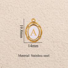 1件装不锈钢镀18K金时尚百搭吊坠：海螺、自行车、字母、郁金香、小狗等。项链和耳环DIY饰品制作配件，不锈钢吊坠 - 吊墜16 - 查看 17