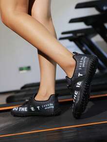 男士休闲系带训练鞋 - 轻便运动鞋，适合徒步、沙滩、健身房等场合，外观时尚，户外休闲鞋 - 黑色 - 查看 6