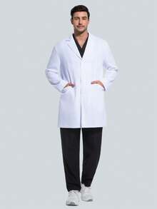 cimmuovere 专业实验服，长袖，白色，男女通用