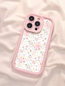 Unique Cute Cat Illustration Phone Cases,Effective Protection Of Cameras,TPU For Comfortable Wear,For Women's Or Men's Style,For IPhone 17 Pro Max Case/Phone 17 Pro Case/Phone 17 Case/17 Air,For IPhone 16 Pro Max Case,For IPhone 16 Case,For IPhone 15 Pro Max,14 Pro Max Case 13 12 11 Pro Max 16 Plus Series Phone Cases,And Galaxy S25 Ultra Case/S24/S23/S22/S21/A54/A36/A35/A34/A17/A16/A15 Series Phone Cases.Christmas Phone Case,Christmas Give.For IPhone Cases.Suitable Little Gifts To Give To Friends. - 淺粉色 - 查看 2