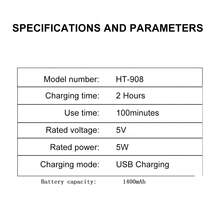 Hatteker 1pc Washable LCD Digital Reciprocating Three-Blade Electric Man Shaver - Multicolor - View 6