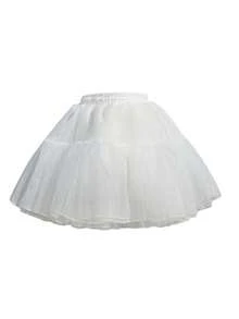 Women's Fluffy Tulle Petticoat Underskirt For Dresses Crinoline Puffy Slip Skirt Vintage Wedding Bridal Party Cosplay Lolita Fall Clothes For Women - White - View 12