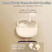 Nuevo auricular inalámbrico con control táctil, reducción de ruido, baja latencia, auriculares Bluetooth de alta definición, llamadas HD, tamaño mini, auriculares deportivos Bluetooth - Multicolor - Ver 4