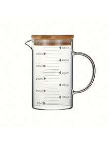 Tazza dosatrice in vetro borosilicato resistente al calore con manico antiscivolo e beccuccio a V - Resistente ai microonde e agli urti - Vetro trasparente con indicazioni in millilitri - Adatto per cottura, laboratorio, servizio - Confezione singola (disponibile in misure da 350ml/500ml/1L) - Multicolore - Visualizzare 8