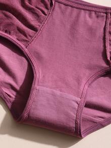 6条装女士纯棉内裤，性感低腰无缝蕾丝拼接，柔软舒适透气，适合瑜伽、运动和日常穿着。 - 彩色 - 查看 11