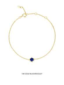 1PC S925 Sterling Silver Summer Birthday Stone Bracelet, Ladies' Exquisite Jewelry Bracelet, Gift For Her