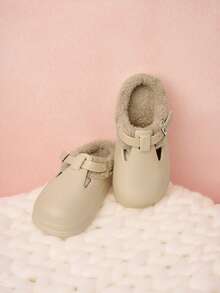 Hatastic 女士套脚木屐，新款冬季EVA塑料轻便厚底时尚室内毛绒拖鞋圣诞礼物