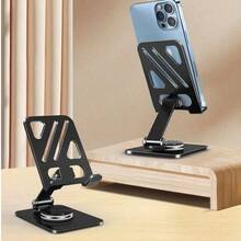 New Rotating Metal Phone Stand Multifunctional Desktop Lazy Portable Foldable Anti-Slip Tablet Stand Gift