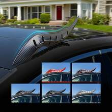 Dragon Horns For Car Roof -Universal Fantasy CarHorn Decoration-Carbon Fiber Look StylingAccessories For SUV, Truck & Sedan -Easy MountRoof Ridge Accent-Unique Auto Modification Gift - carbon texture - 查看 2
