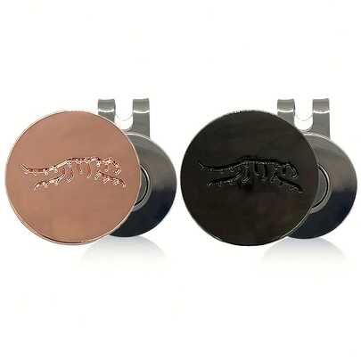 图案帽夹 - 高尔夫球迷和爱好者的时尚安全配饰 | 球场上和练习时的完美之选