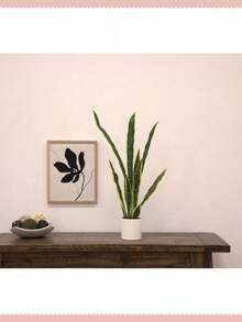 Cây lưỡi hổ nhân tạo, cây Sansevieria giả 17,7/21,2 inch, cây trồng trong chậu nhân tạo, cây nhựa nhiệt đới giả, dùng trong nhà và ngoài trời, trang trí nhà cửa, văn phòng, lá 3/4 (không có chậu), quà tặng ngày lễ tình nhân, trang trí nhà cửa, trang trí phòng học trở lại - Nhiều màu - Xem 10