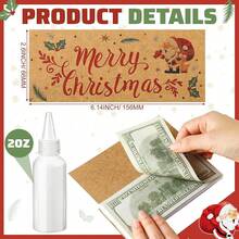 12 Set Money Pad Kit 24 Pcs Merry Money Holder Kraft Paper Padding Kit Includes 2oz Of Notepad Padding Compound Cash Holder Xmas Holiday - Xmas Style - View 3