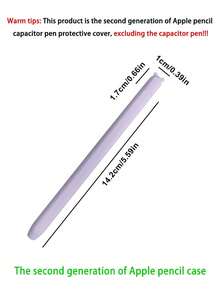 Vỏ bút cảm ứng Apple Pencil thế hệ 2, Vỏ bảo vệ bằng silicon chống rơi dễ thương màu trơn cho Apple Pencil 2 - Nhiều màu - Xem 5