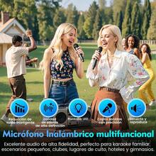 Microfono Inalambrico, Micrófono Inalambrico Profesional de 2 Pcs, Kit de Microfono Karaoke con Receptor, Micros Recargable de Mano para Cantar, Microfonos Multipropósito para Voz, Fiesta - 1 - Ver 2