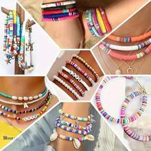 2400 piezas Juego de arcilla suave DIY Pulsera Collar Cuentas sueltas de arcilla suave Accesorios de cuentas - Multicolor - Ver 5