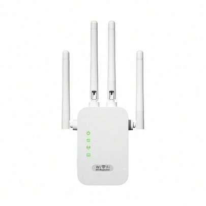 WiFi Extender Signal Booster, 2025 WiFi Extender AC1200Mbps Dual Band (5.8GHz/2.4GHz), WiFi Booster With 2 Ethernet Port For Home Covers Up To 10000 Sq.Ft, Compatible With More Devices