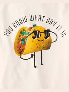 The Children's PLACE Boys Taco Day Graphic Tee - 白色雛菊 - 查看 2